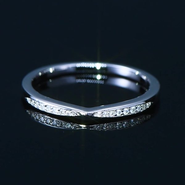 Moissanite Diamond Fashion Wedding Couple Rings - Image 6