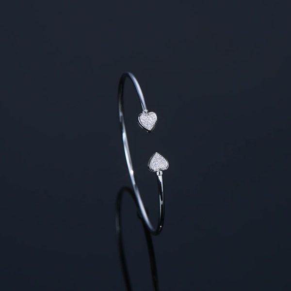 Exquisite Heart Shape Moissanite Diamond Bracelets - Image 10