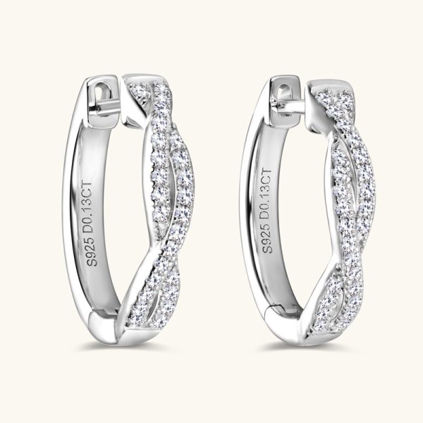 Fashion Winding type Style Moissanite Earrings Jewelry - Image 7