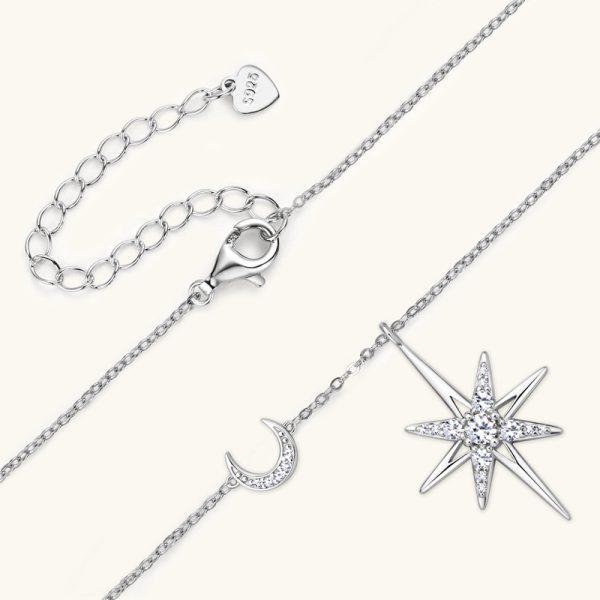 Eight-pointed Star Style Moissanite Necklace Pendants Jewelry - Image 6
