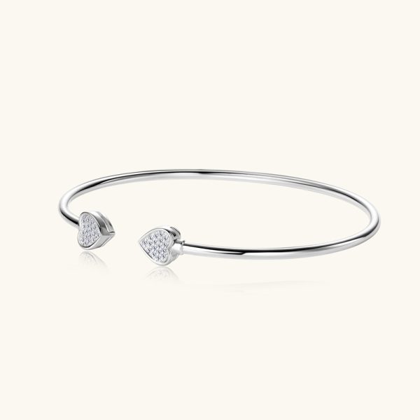 Exquisite Heart Shape Moissanite Diamond Bracelets - Image 3