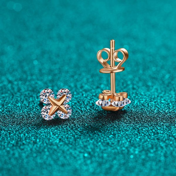 Luxe Jasmine Style Moissanite Earrings Jewelry - Image 4