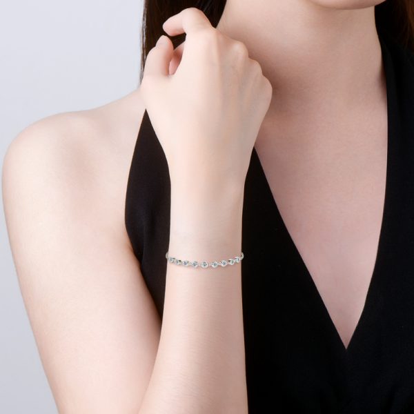 Half-circle Style Moissanite Diamond Bracelets - Image 14