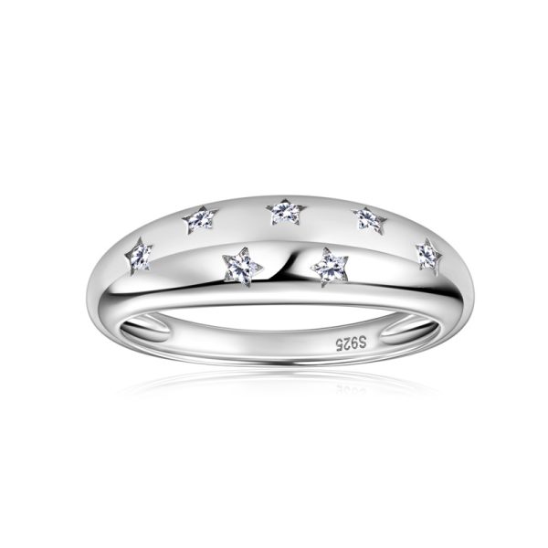 Classic Gypsophila Style Moissanite Rings Jewelry