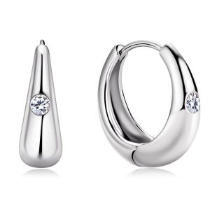 Tassel Circle Style Moissanite Earrings Jewelry
