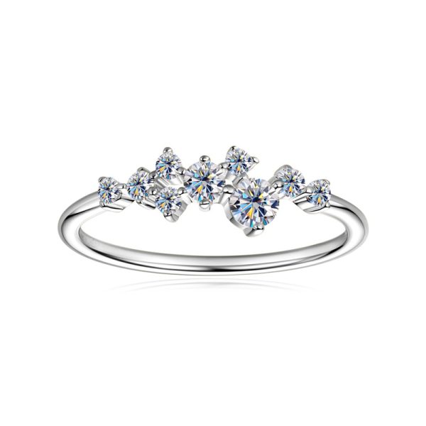 Gypsophila Style Moissanite Rings Jewelry