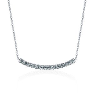 Smile Luxe Type Moissanite Pendant Necklace