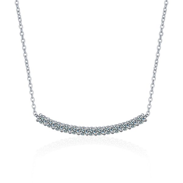 Smile Luxe Type Moissanite Pendant Necklace