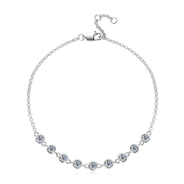 Half-circle Style Moissanite Diamond Bracelets