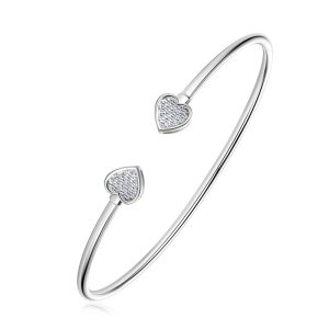 Exquisite Heart Shape Moissanite Diamond Bracelets