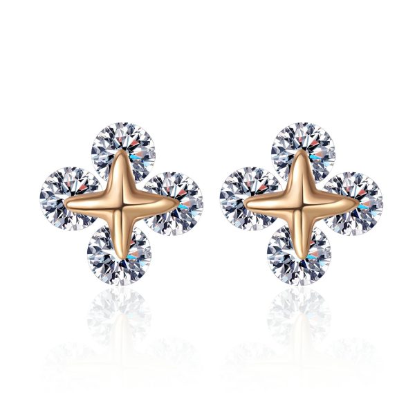 Luxe Jasmine Style Moissanite Earrings Jewelry