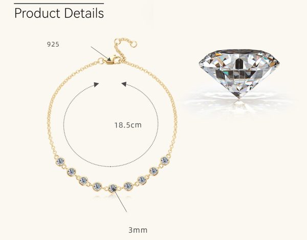 Half-circle Style Moissanite Diamond Bracelets - Image 7