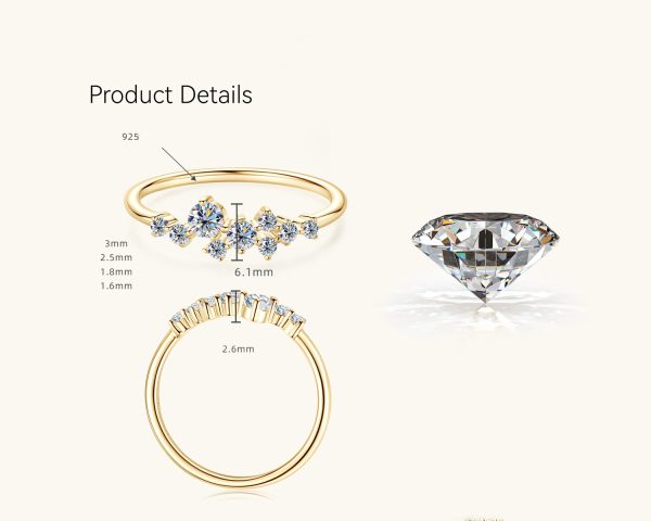 Gypsophila Style Moissanite Rings Jewelry - Image 9