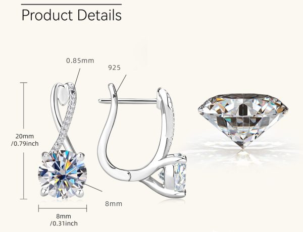 Tassel Style Luxe Moissanite Earrings - Image 3