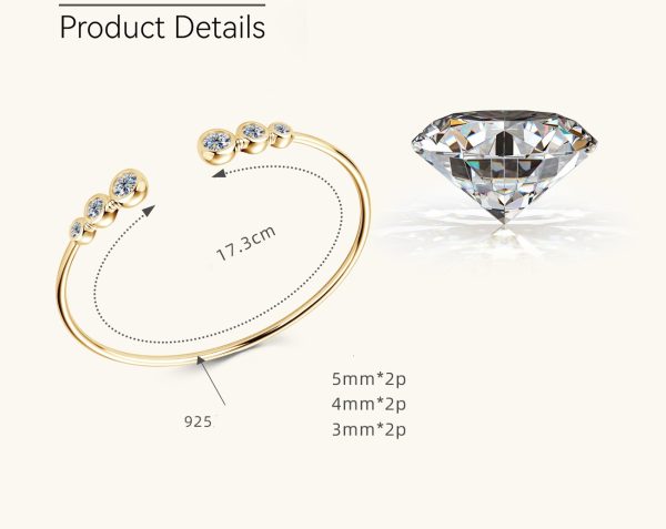 Flower Style Moissanite Diamond Bracelets - Image 5