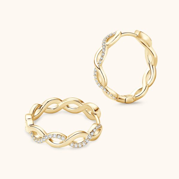 Fashion Winding type Style Moissanite Earrings Jewelry - Image 5
