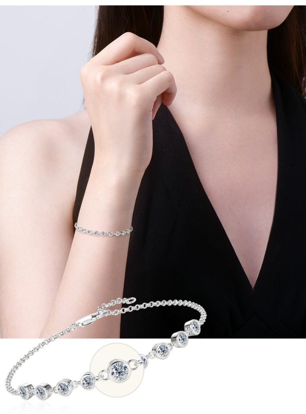 Half-circle Style Moissanite Diamond Bracelets - Image 13