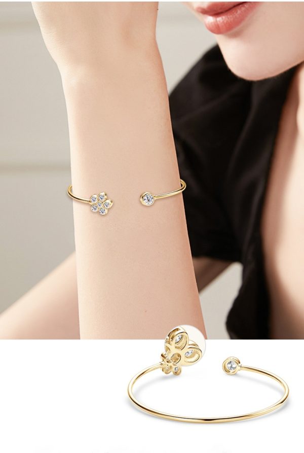Flower Style Moissanite Diamond Bracelets - Image 10