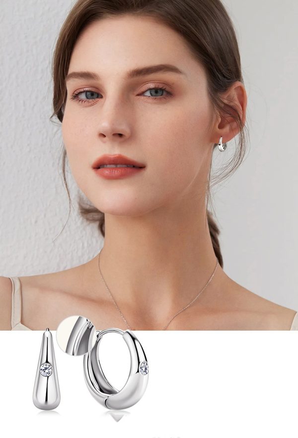 Tassel Circle Style Moissanite Earrings Jewelry - Image 9