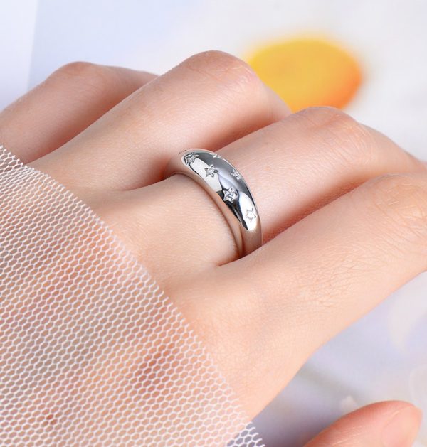 Classic Gypsophila Style Moissanite Rings Jewelry - Image 8
