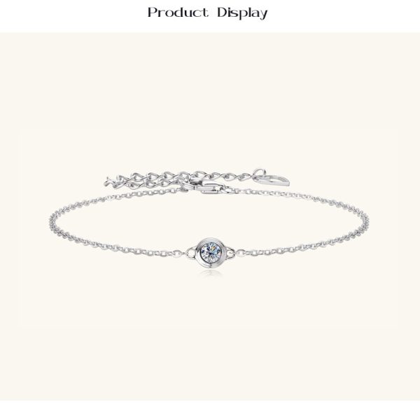 Exquisite 0.1CT Moissanite Diamond Bracelets - Image 8