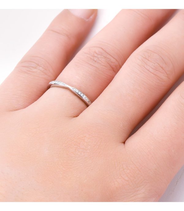Moissanite Diamond Fashion Wedding Couple Rings - Image 10