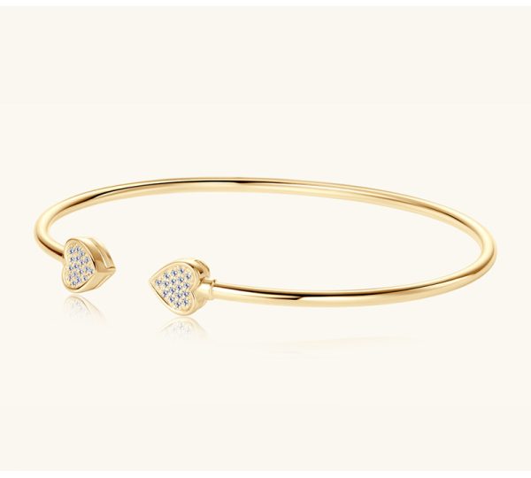 Exquisite Heart Shape Moissanite Diamond Bracelets - Image 5