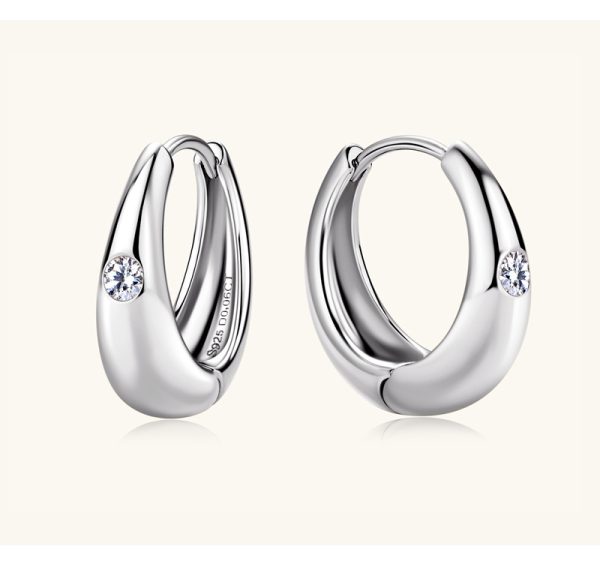 Tassel Circle Style Moissanite Earrings Jewelry - Image 6