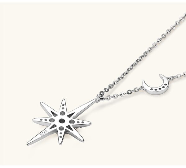 Eight-pointed Star Style Moissanite Necklace Pendants Jewelry - Image 7