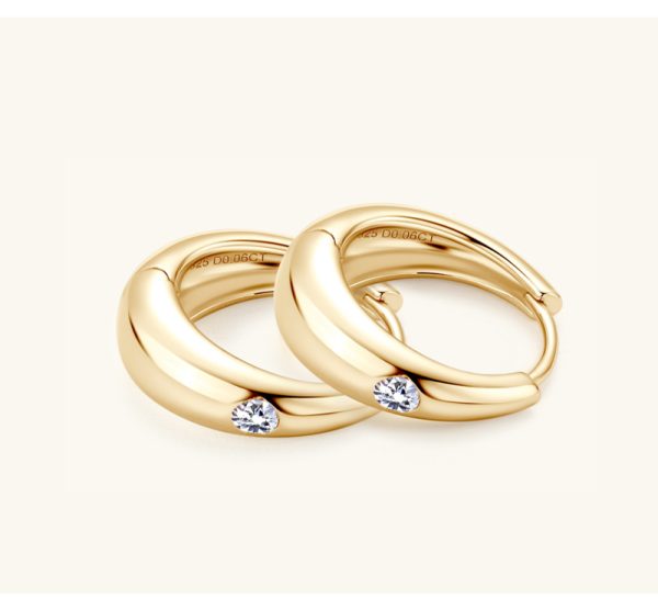 Tassel Circle Style Moissanite Earrings Jewelry - Image 4