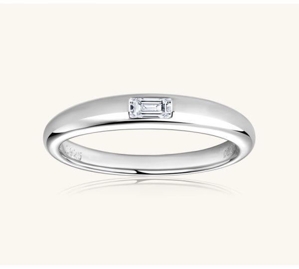 Shaped wedding Moissanite Diamond Rings - Image 2